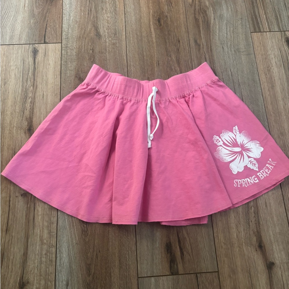 NWT 🌺 Vintage Y2K No Boundaries Pink Mini Spring Break Skirt